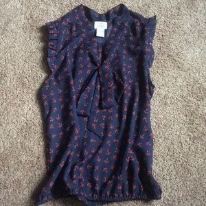 Nautical chiffon top